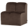 Mojo banc à manger 84 cm avec dossier velours brun
