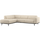 Statement canapé d’angle gauche beige mélangé