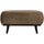 Statement hocker velvet taupe