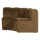 Mojo banc à manger demi-cerc dossier velour jaune miel