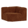 Mojo corner element straight rib fabric rust brown