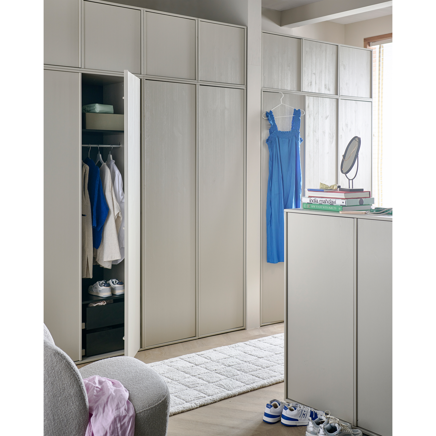 Daily Closet double 200x100 cm pine dakargrau
