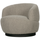 Woolly swivel armchair natural mix