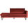 Rodeo daybed right velvet chestnut