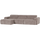 Novi chaise longue bank links ribstof zand
