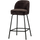 Vogue barstool 65 cm 3D chenille dark brown