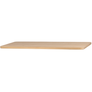 Tablo tafelblad eiken naturel curved 200 x 90 cm, schuin vooraanzicht