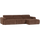 Novi chaise longue bank rechts ribstof mokkabruin