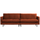 Rodeo classic 3-seater sofa velvet rust