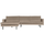 Rodeo chaise longue a gauche velvet kaki