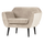Rocco armchair velvet off white