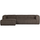 Bean corner sofa left rib fabric mud