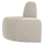 Mojo eetbank hoek rond rugleuning bouclé beige melange
