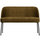 Vogue dining bench structure velvet brass