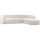 Sloping corner sofa right pearl melange