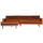 Rodeo chaise longue links velvet roest