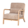 Mark fauteuil chenille zand