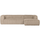 Bean canapé d angle droit tissu côtelé travertin