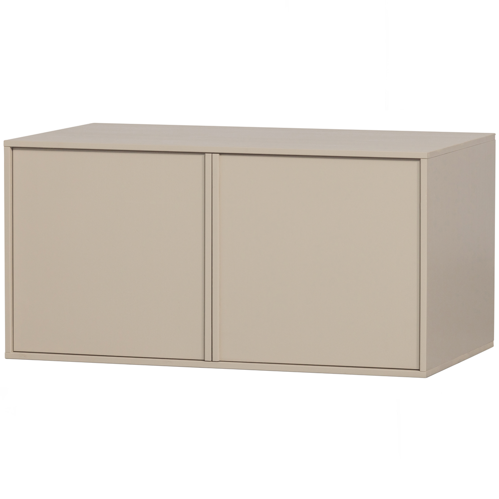 Daily Closet double 50x100 cm pin dakargrau, vue de face inclinée