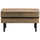 Rodeo hocker on legs velvet taupe