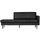 Rodeo daybed right ecoleather black