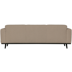 Statement 3-seater 230 cm bouclé beige, back view