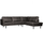 Rodeo corner sofa right ecoleather black