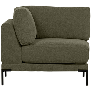 Couple corner element warm green, front view