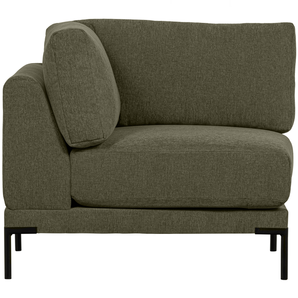 Couple corner element warm green, front view