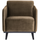 Statement arm chair velvet taupe