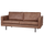 Rodeo canape 2,5-places eco cuir cognac