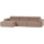 Novi chaise longue bank links bouclé taupe
