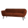 Rocco sofa 187 cm velvet rust
