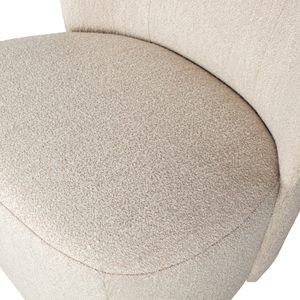 Lofty armchair bouclé natural, detail