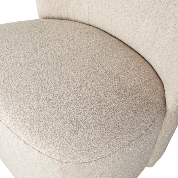 Lofty armchair bouclé natural, detail