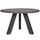 Rhonda table à manger ø129 cm chene massif noir