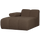 Mojo chaise longue element gauche bouclé mélangé brun