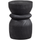 Bikkel stool wood black 40xø28 cm