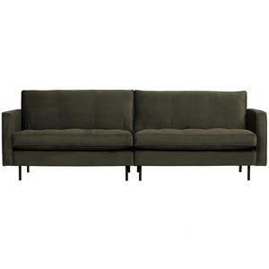 Rodeo classic canape 3-places velvet vert foncé, vue de face