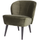 Sara fauteuil velvet warm groen