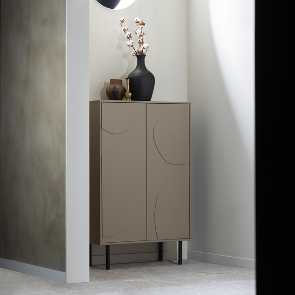 Cadiz storage cabinet pine mud, room setting