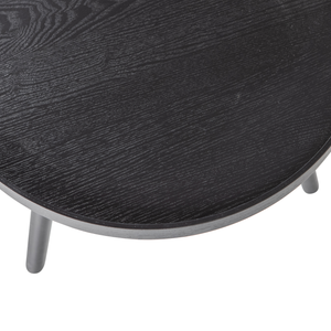 Mesa bijzettafel M hout zwart 45xø45, detail