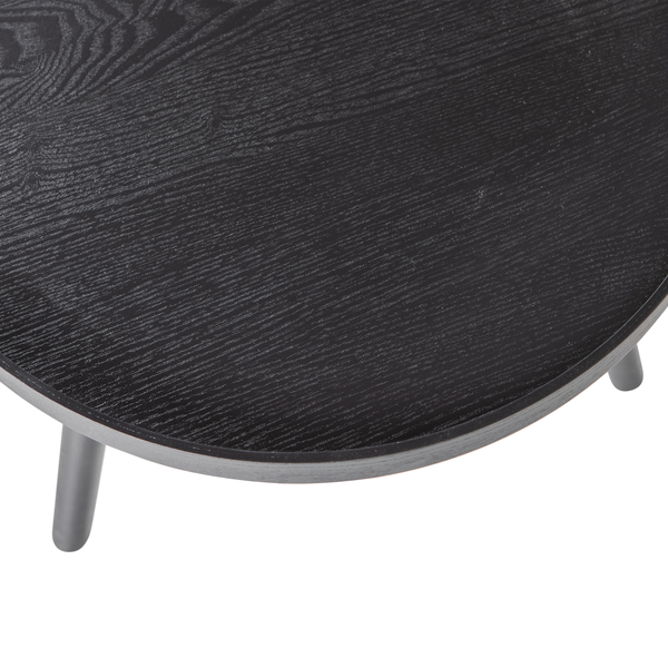 Mesa bijzettafel M hout zwart 45xø45, detail