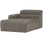 Novi chaise longue element arm links grijs melange