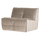 Cluster element 1-place velours taupe chaud