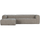 Bean hoekbank links grove melange stof travertin