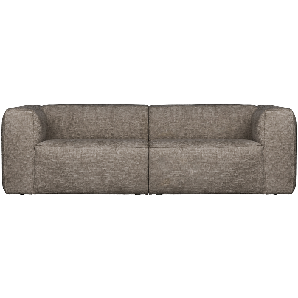 Bean 3,5-seater sofa chunky melange travertin, front view