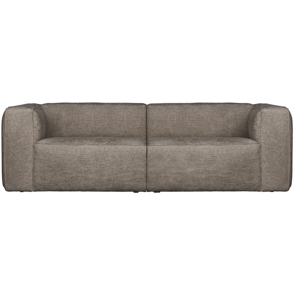 Bean 3,5-seater sofa chunky melange travertin, front view