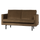 Rodeo 2-zits bank velvet taupe