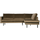 Rodeo canapé d angle a droite velvet taupe